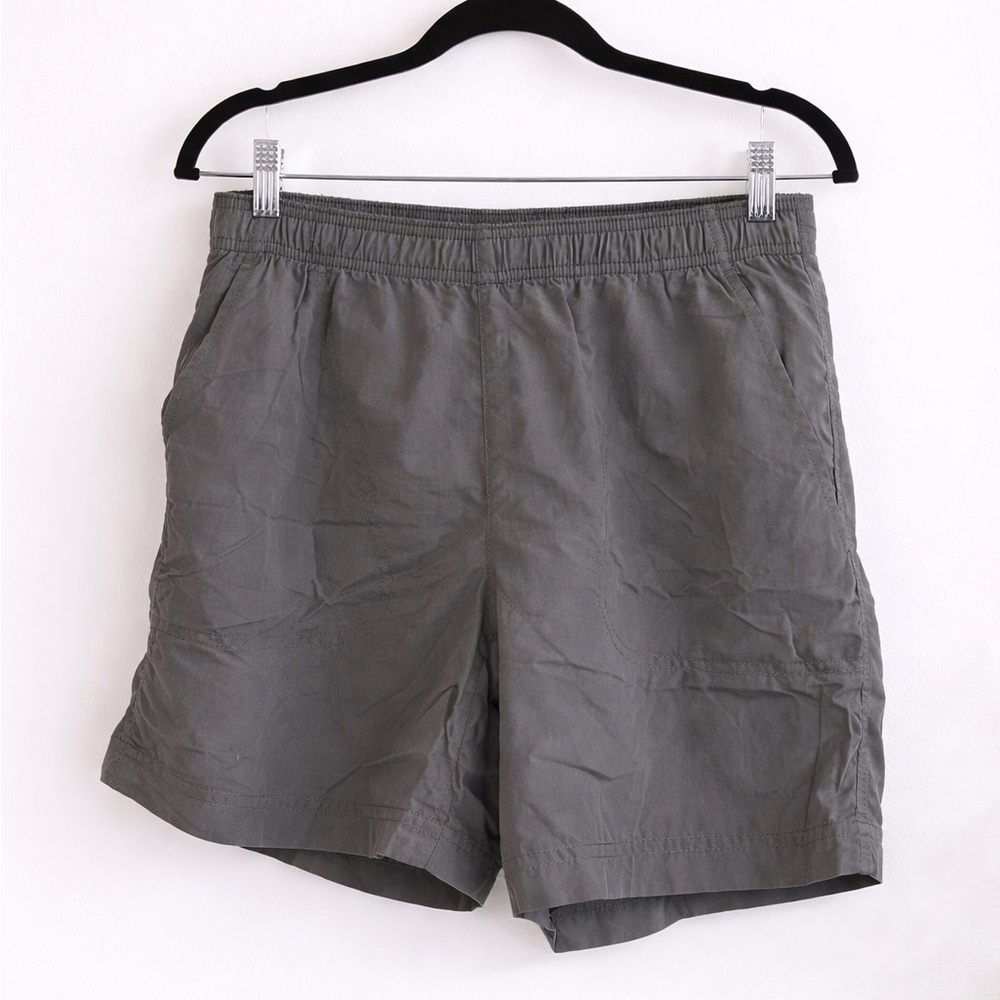 Men's Athletic Elastic-Waist Gray Shorts